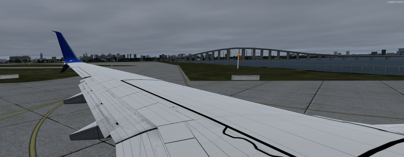 View towards NYC while in line for KLGA runway 13.